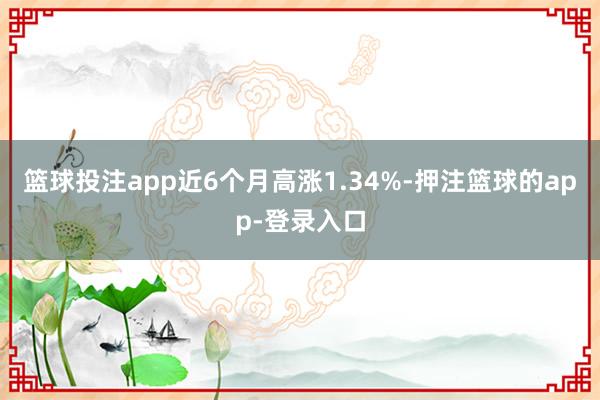 篮球投注app近6个月高涨1.34%-押注篮球的app-登录入口