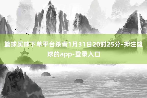 篮球买球下单平台杀青1月31日20时25分-押注篮球的app-登录入口