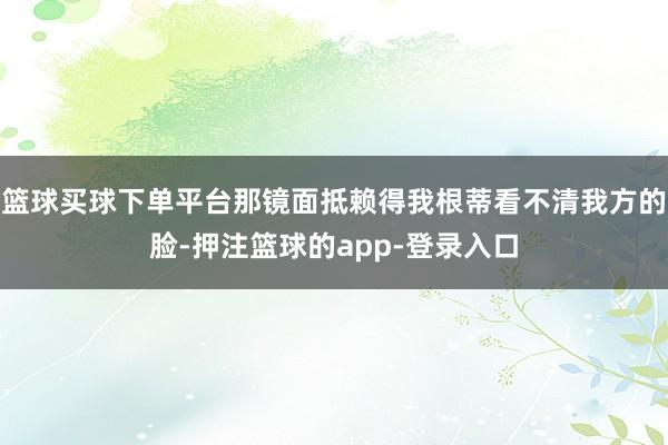 篮球买球下单平台那镜面抵赖得我根蒂看不清我方的脸-押注篮球的app-登录入口