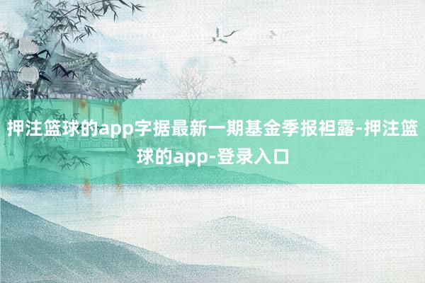 押注篮球的app字据最新一期基金季报袒露-押注篮球的app-登录入口
