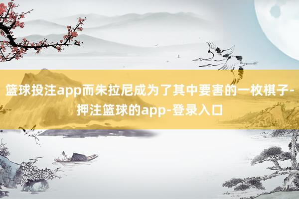 篮球投注app而朱拉尼成为了其中要害的一枚棋子-押注篮球的app-登录入口