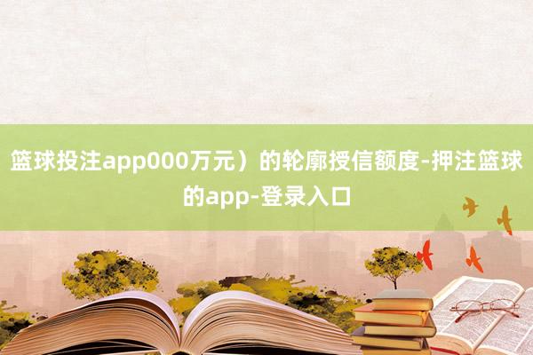 篮球投注app000万元）的轮廓授信额度-押注篮球的app-登录入口
