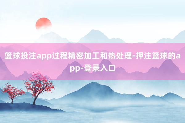篮球投注app过程精密加工和热处理-押注篮球的app-登录入口
