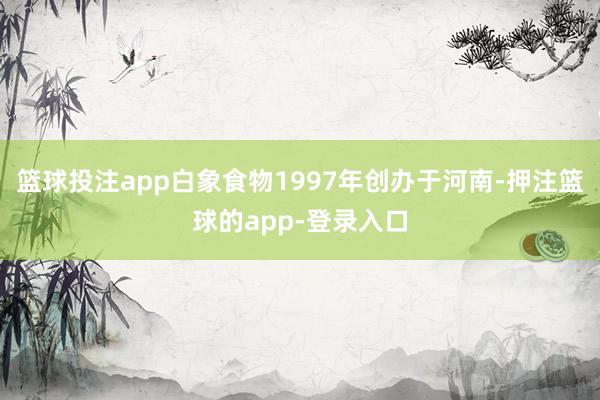 篮球投注app白象食物1997年创办于河南-押注篮球的app-登录入口