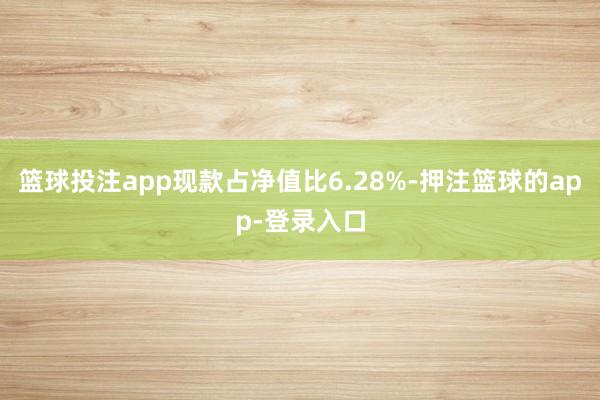 篮球投注app现款占净值比6.28%-押注篮球的app-登录入口